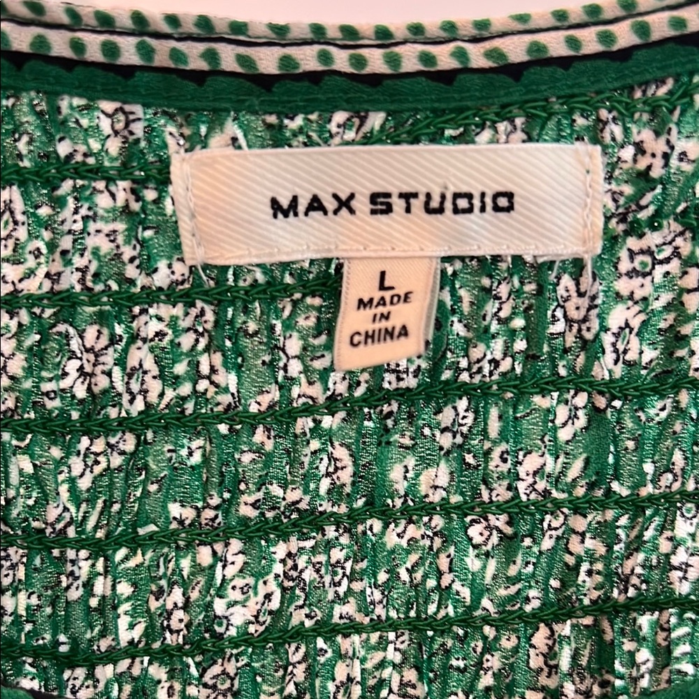 Max Studio Green Patterned Dress - image 8